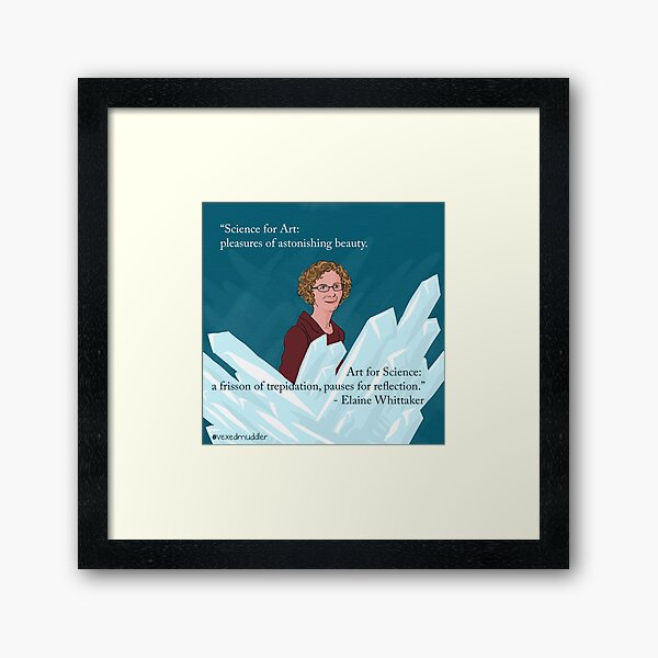 #SciComm100: Elaine Whittaker Framed Art Print