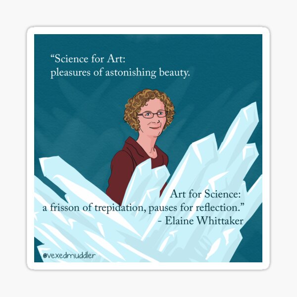 #SciComm100: Elaine Whittaker Sticker
