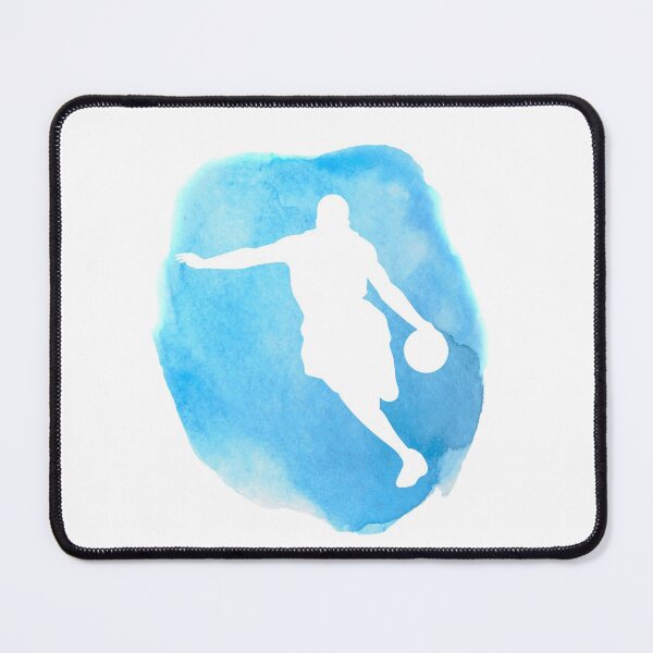 Item preview, Basketball Girl Player Blue Watercolor designed and sold by RaquelDeneth.