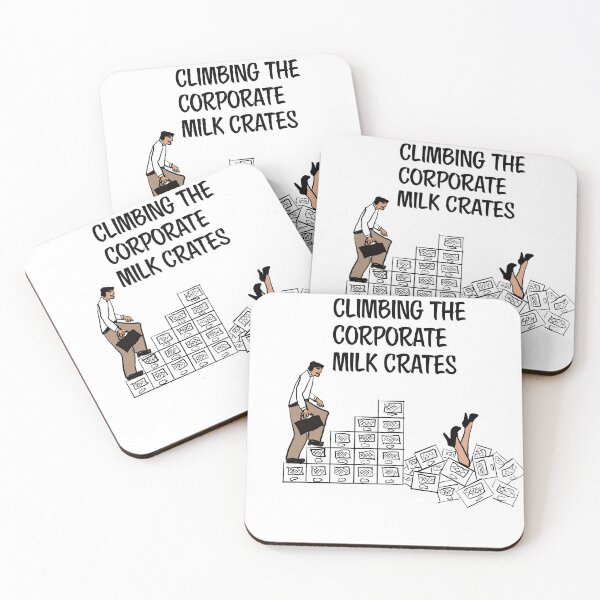 Item preview, Climbing the corporate milk crates designed and sold by RickPostCo.