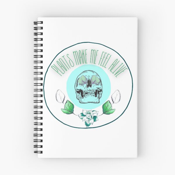 Item preview, Plants Make Me Feel Alive Skull designed and sold by WeirdGirlGFX.