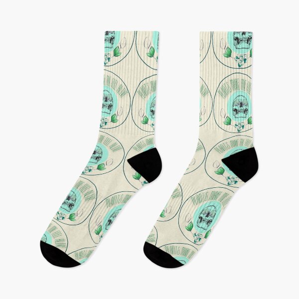 Item preview, Plants Make Me Feel Alive Skull designed and sold by WeirdGirlGFX.