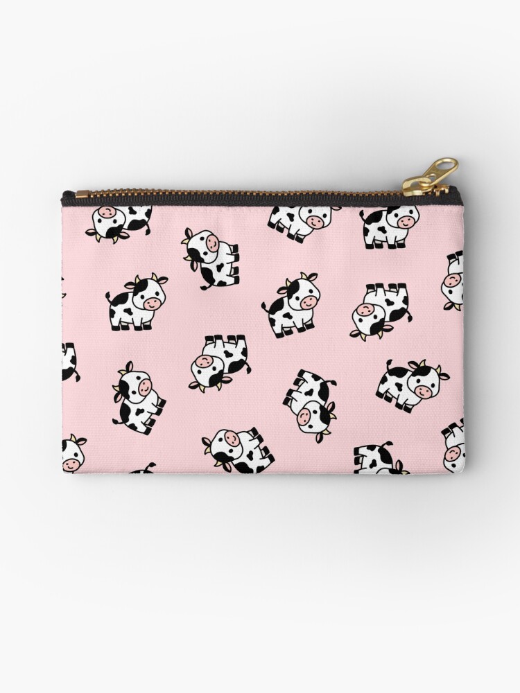 Thumbnail 1 of 4, Zipper Pouch, Cow designed and sold by littlemandyart.