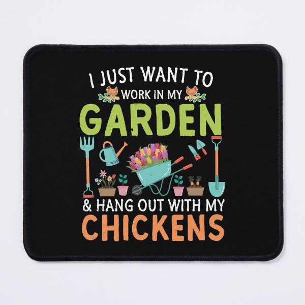 Item preview,  I Just Want To Work In My Garden And Hang Out With My Chickens T-Shirt designed and sold by bestdesigns2020.