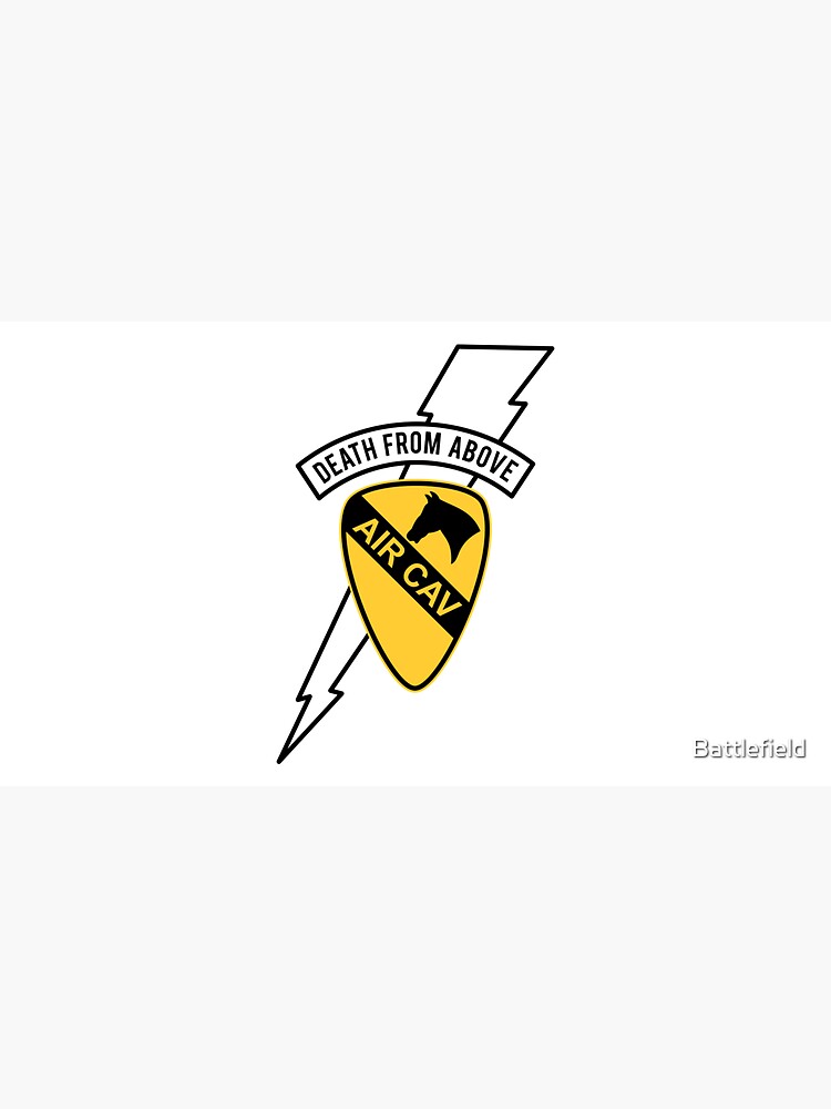 Air Cav Helicopter Badge 1st Cavalry Division Death From Above Gift by Battlefield