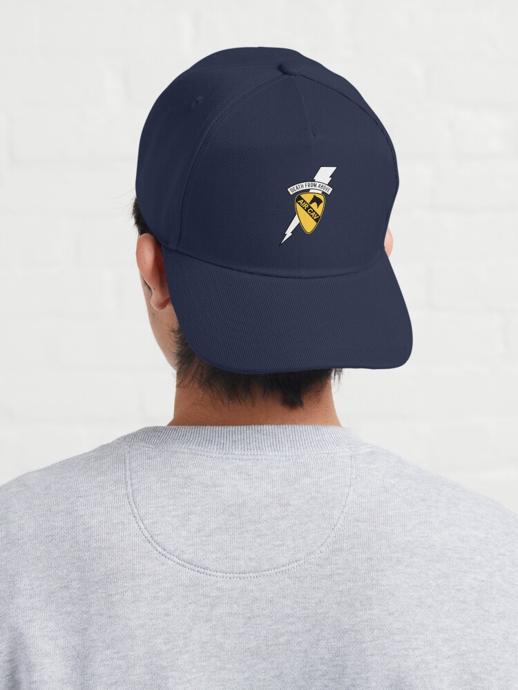 Alternate view of Air Cav Helicopter Badge 1st Cavalry Division Death From Above Gift Cap