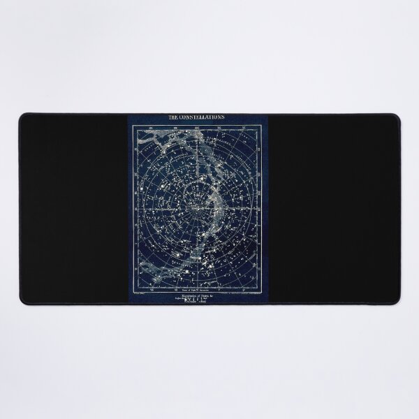 LAS CONSTELACIONES DE LA ESTRELLA: Vintage 1900 Galaxy Print Alfombrilla de escritorio