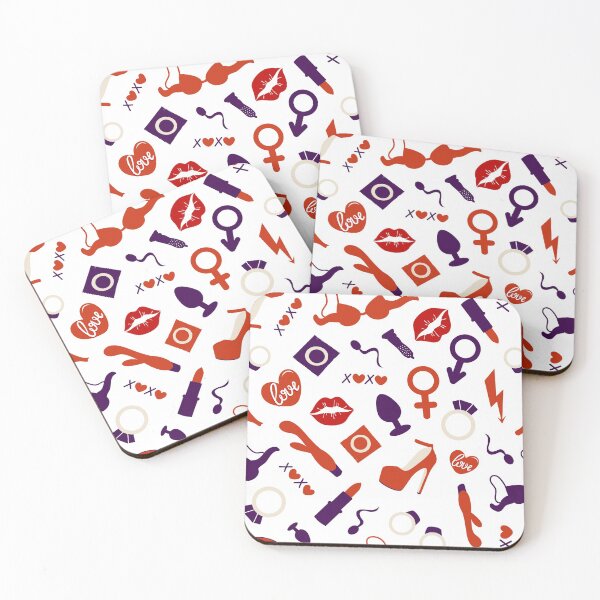 Item preview, valentine's day sex toys adult seamless pattern designed and sold by Sya Prints.
