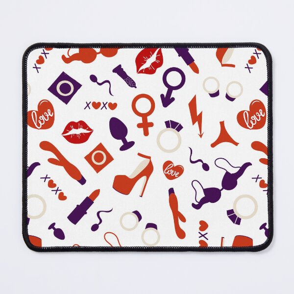 Item preview, valentine's day sex toys adult seamless pattern designed and sold by Sya Prints.