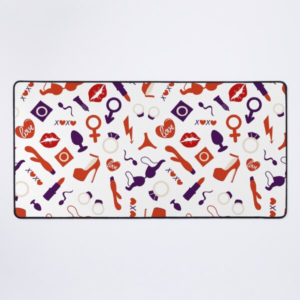 Item preview, valentine's day sex toys adult seamless pattern designed and sold by Sya Prints.