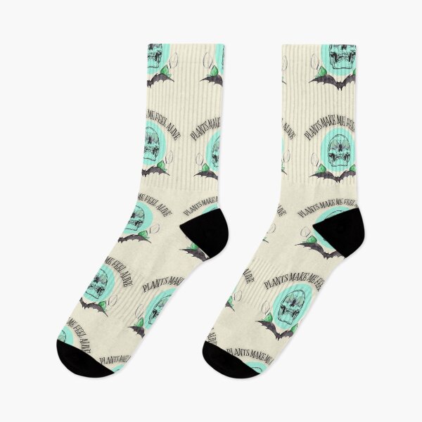 Item preview, Plants Make Me Feel Alive Skull designed and sold by WeirdGirlGFX.