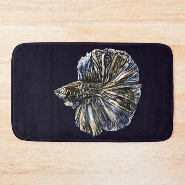 Item preview, Metalic Halfmoon betta in steampunk style  designed and sold by CatCarrot.