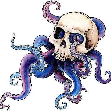 Artwork thumbnail, Octoskull by Rey Mehlhorn