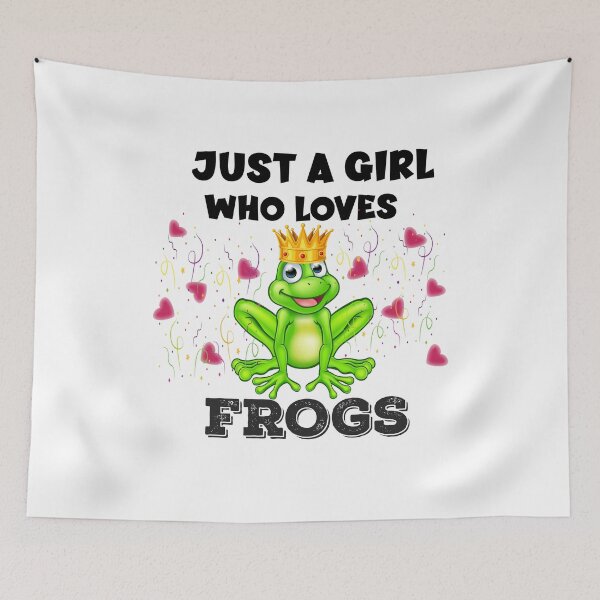 Item preview, Just a girl who loves frogs designed and sold by Designhub14.