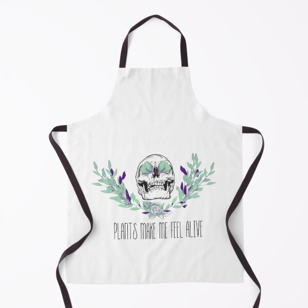 Item preview, Plants Make Me Feel Alive Skull designed and sold by WeirdGirlGFX.