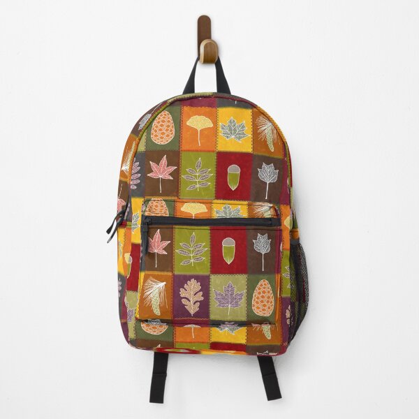 Item preview, Fall Leaves Patchwork Quilt designed and sold by WickedRefined - Nicole Demereckis.