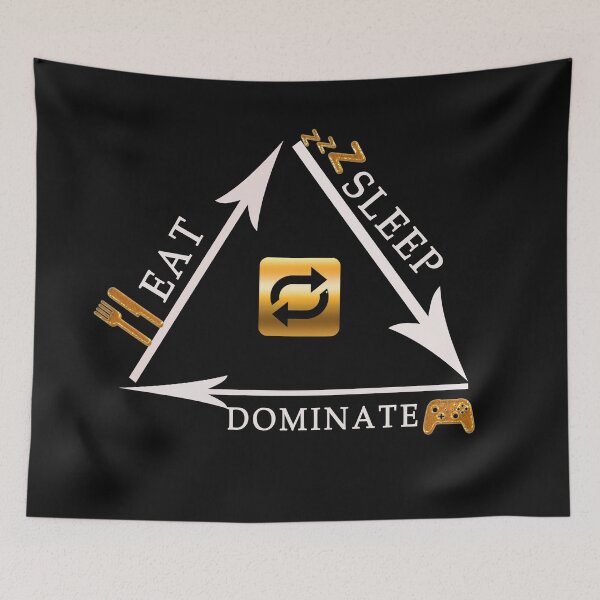 Item preview, Eat Sleep Dominate Repeat designed and sold by Hanaahashem.