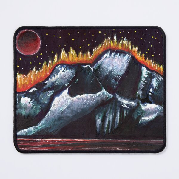 Item preview, Red Water & Mountain Landscape designed and sold by KLoganArt.