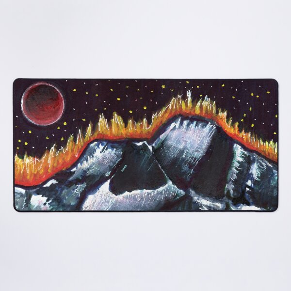 Item preview, Red Water & Mountain Landscape designed and sold by KLoganArt.