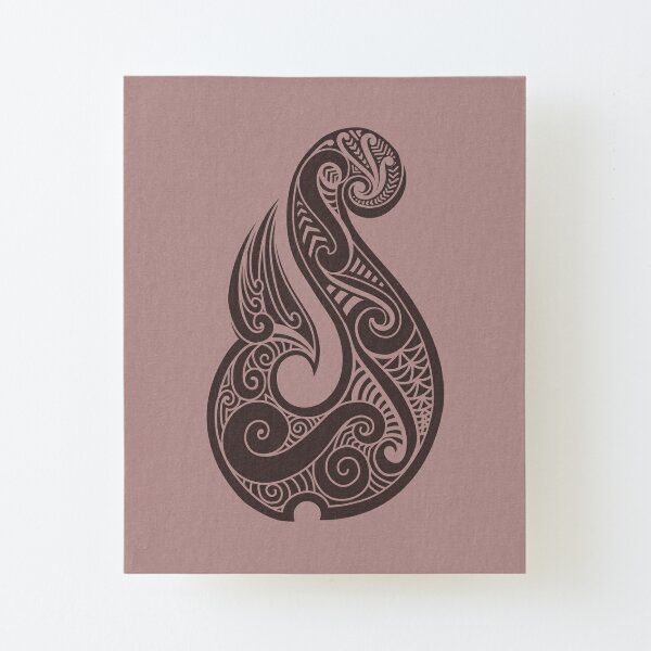 Hei matau traditional maori hook  Mounted Print for Sale by Kiwidom