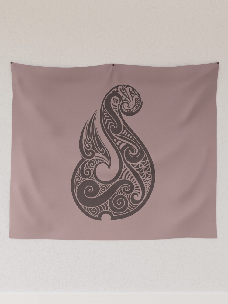 Hei matau traditional maori hook  Tapestry for Sale by Kiwidom