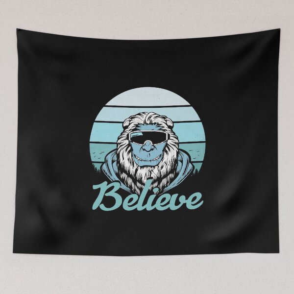 Item preview, Believe Snow Beings Fantasy Bigfoot Creature Retro Design designed and sold by brunsch-print.
