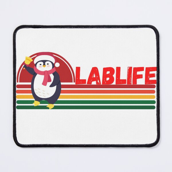 Item preview, CHRISTMAS PENGUIN HALF SUNSET LABLIFE MEDICAL LABORATORY SCIENTIST designed and sold by Hippiesole.