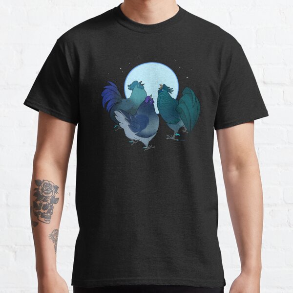 Blue Chicken Moon Classic T-Shirt