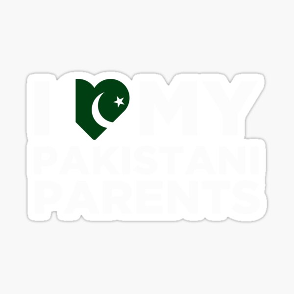 Aperçu de l'œuvre J'aime mes parents pakistanais créée et vendue par AlwaysAwesome.