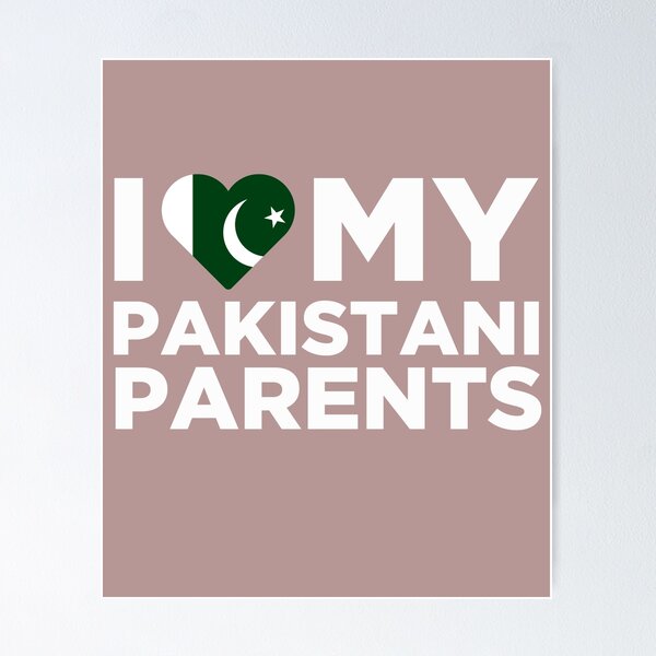 Aperçu de l'œuvre J'aime mes parents pakistanais créée et vendue par AlwaysAwesome.
