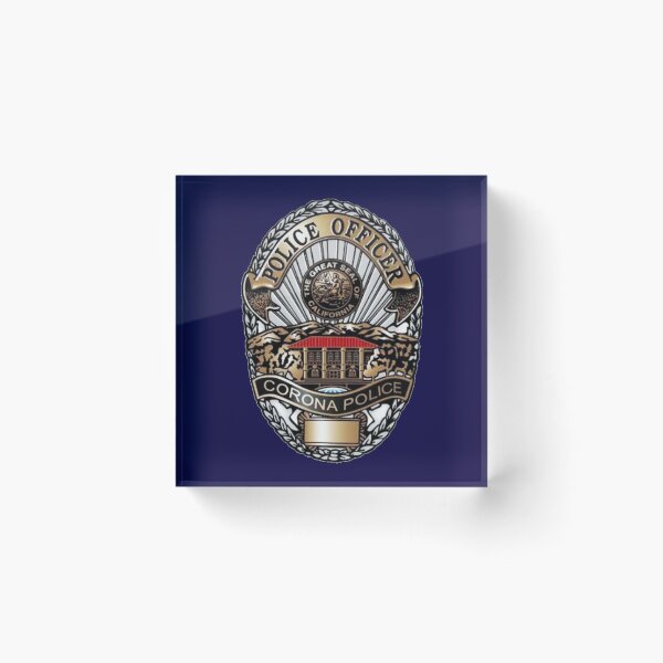 Item preview, Corona Police Department Police Officer Badge designed and sold by Lawrence Baird.