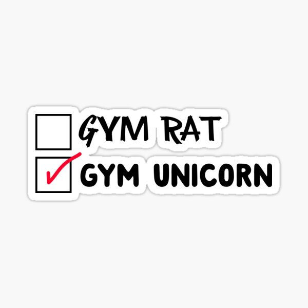 I'm Not a Gym Rat, I'm a Gym Unicorn Gráfico por graphics_home · Creative  Fabrica