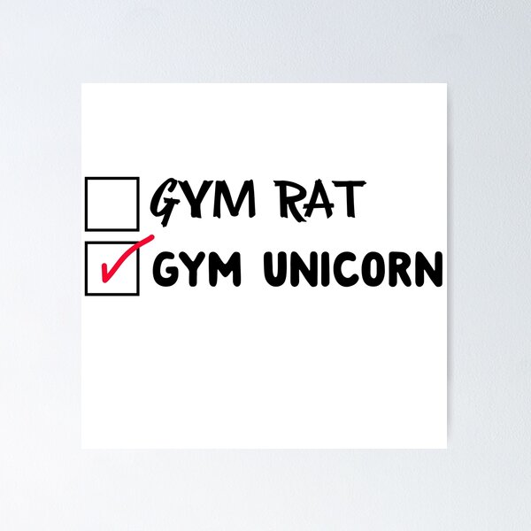 I'm Not a Gym Rat, I'm a Gym Unicorn Gráfico por graphics_home · Creative  Fabrica