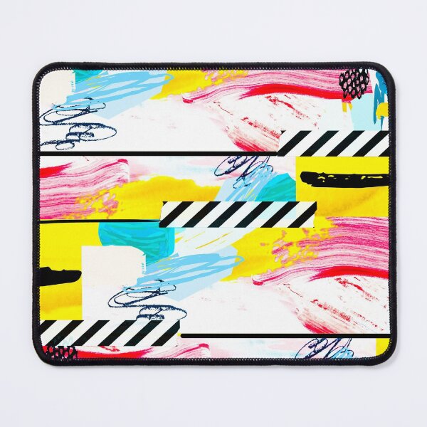 Item preview, Acrylic Stripped Taped Collage Patterned designed and sold by Designs By YL.