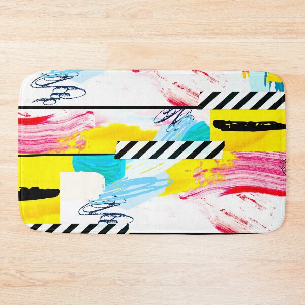 Item preview, Acrylic Stripped Taped Collage Patterned designed and sold by Designs By YL.