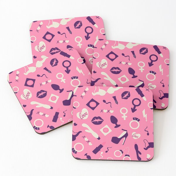 Item preview, valentines day adult toys seamless pattern  designed and sold by Sya Prints.