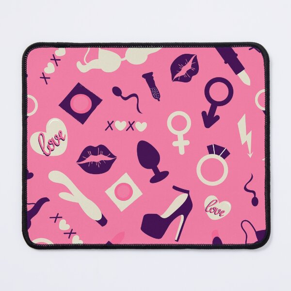 Item preview, valentines day adult toys seamless pattern designed and sold by Sya Prints.