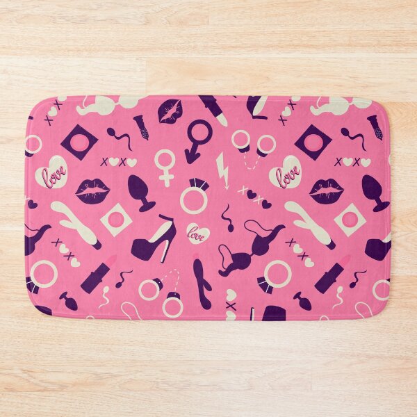 Item preview, valentines day adult toys seamless pattern  designed and sold by Sya Prints.