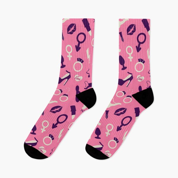 Item preview, valentines day adult toys seamless pattern  designed and sold by Sya Prints.