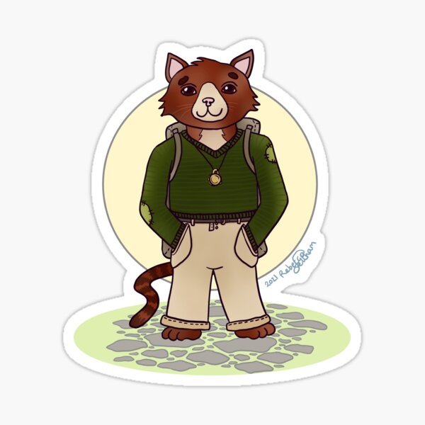 Cat Adventurer Sticker