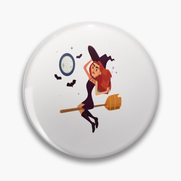 Item preview, Yes I Can Drive a Stick Hallowen Evil witch woman on broom sticker and classic T-SHIRT  designed and sold by angel1818.