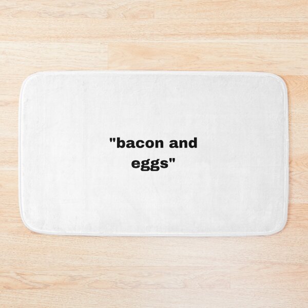 Item preview, "bacon and eggs" simple phrase with quotation marks designed and sold by JonathanFTR.