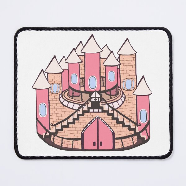 Item preview, Fairytale Coral Castle | A Pink Fairytale Castle Drawing designed and sold by fairytalearrrt.