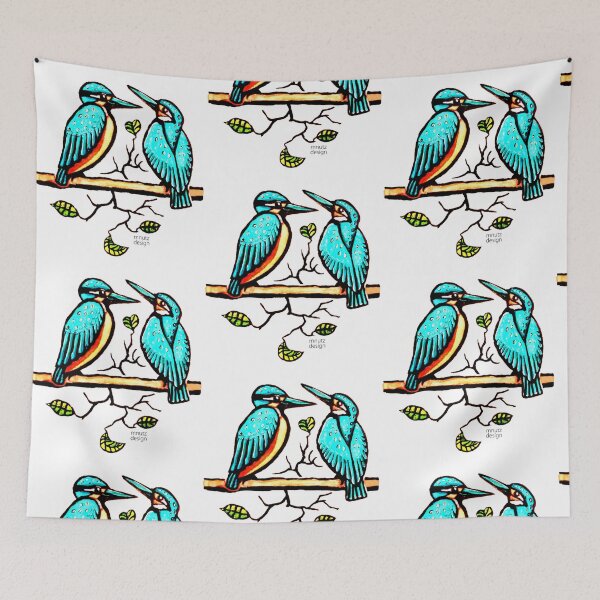 Item preview, Amor de martín pescador en color designed and sold by mnutzDesign.