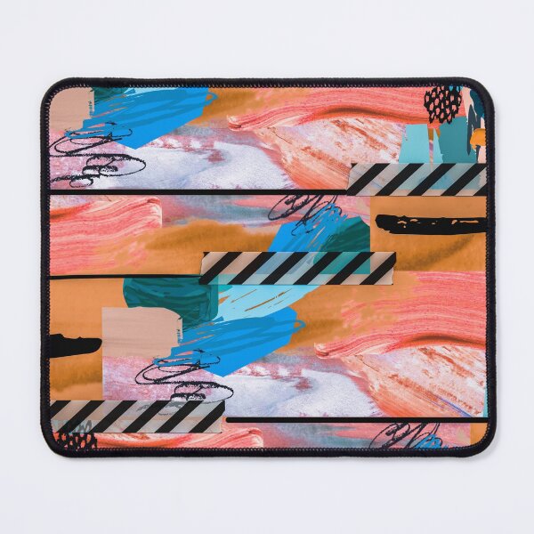 Item preview, Acrylic Stripped Taped Collage Patterned designed and sold by Designs By YL.