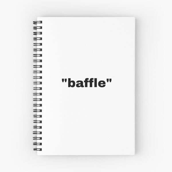 Item preview, "baffle" single word with quotation marks designed and sold by JonathanFTR.
