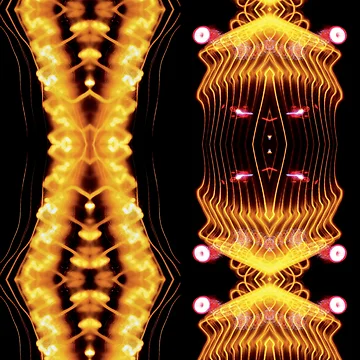 Artwork thumbnail, Yellow Laser Lights by RIGHTCHUS