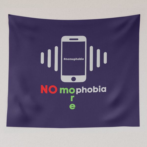 Item preview, Nomophobia No More no-mobile-phone-phobia Cell Phone Addiction Design designed and sold by BeeZBeez.