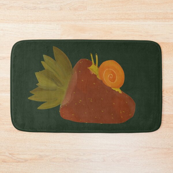 Item preview, Oil painting snail eating strawberry designed and sold by mjalred.