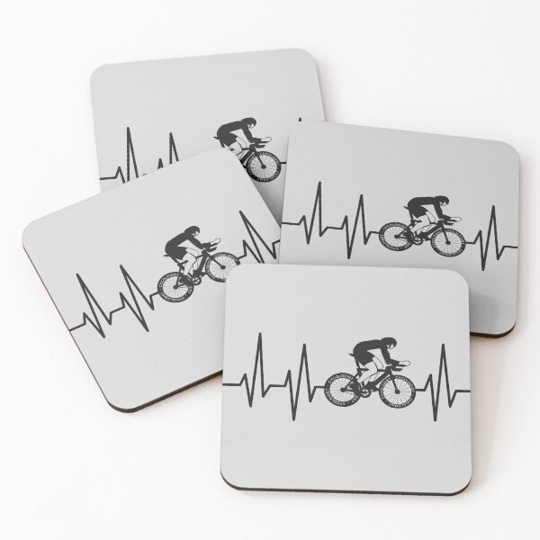 Item preview, Heartbeat Cycologist Bicycle Road Bike Cyclist Triathlete designed and sold by grinta2021.
